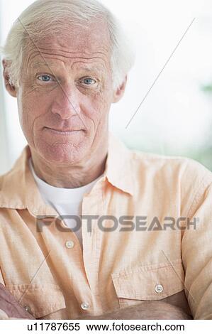 Stock Photography - Portrait of senior man. Fotosearch