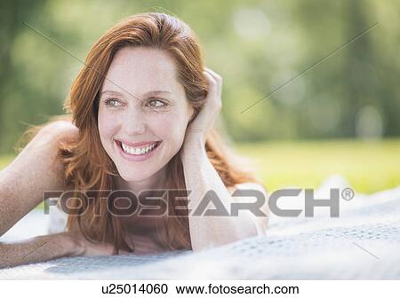 Stock Image - Portrait of woman. Fotosearch