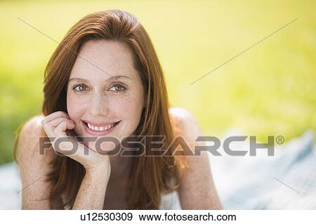 Stock Photo - Portrait of woman. Fotosearch