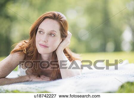 Stock Photo - Portrait of woman. Fotosearch