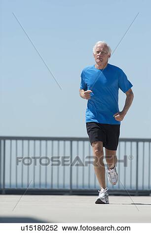 Senior man jogging View Large Photo Image Stock Image - Senior man jogging. Fotosearch