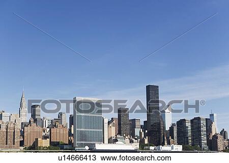 Skyline against blue sky View Large Photo Image Stock Image - Skyline against blue sky. Fotosearch