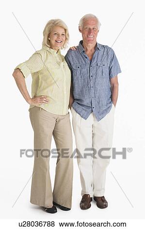 Stock Photo - Studio portrait of couple. Fotosearch