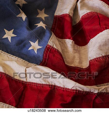 Studio shot of American flag View Large Photo Image Stock Photo - Studio shot of American flag. Fotosearch