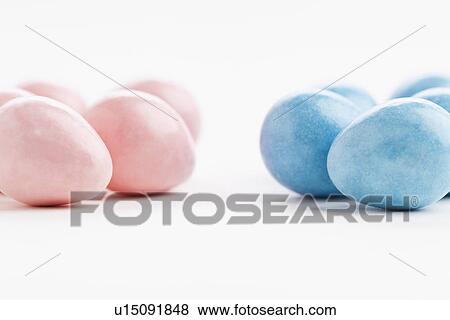 Stock Photo - Studio shot of colorful eggs. Fotosearch