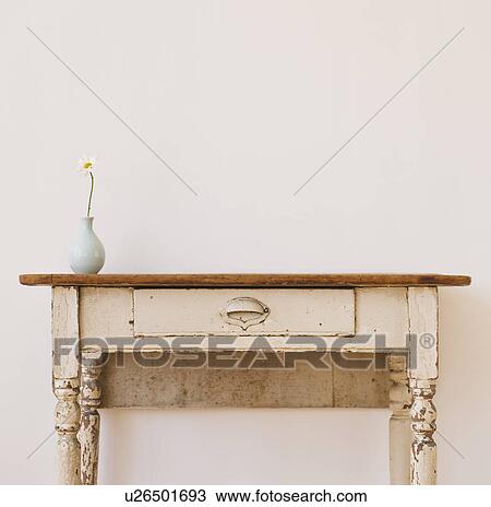 Stock Image - Studio shot of old-fashioned desk. Fotosearch