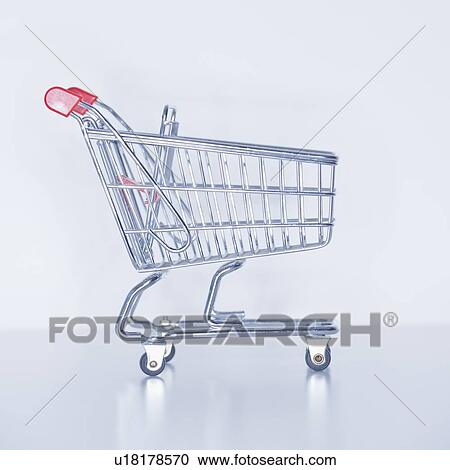 Studio shot of shopping cart View Large Photo Image Stock Image - Studio shot of shopping cart. Fotosearch