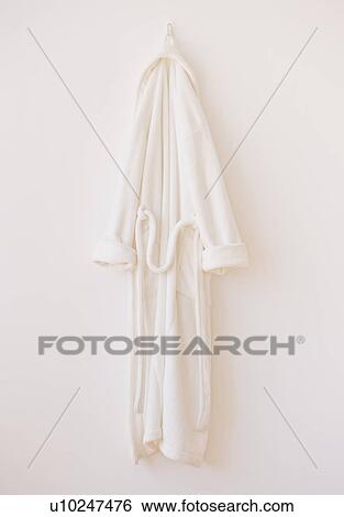 Studio shot of white bathrobe View Large Photo Image Stock Photograph - Studio shot of white bathrobe. Fotosearch