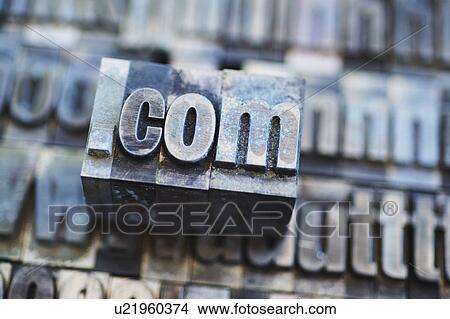 Picture - Type face spelling dot com. Fotosearch