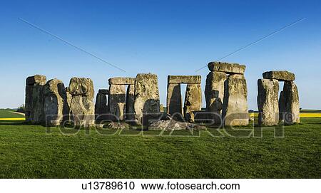 Stock Image - UK, England, Wiltshire, Stonehenge monument. Fotosearch
