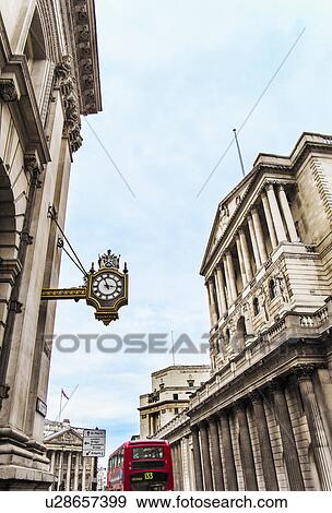 UK, London, Bank of England and Royal Exchange View Large Photo Image Stock Photo - UK, London, Bank of England and Royal Exchange. Fotosearch