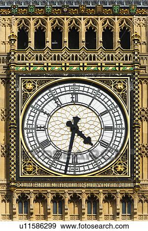 UK, London, Detail of Big Ben View Large Photo Image Stock Photo - UK, London, Detail of Big Ben. Fotosearch