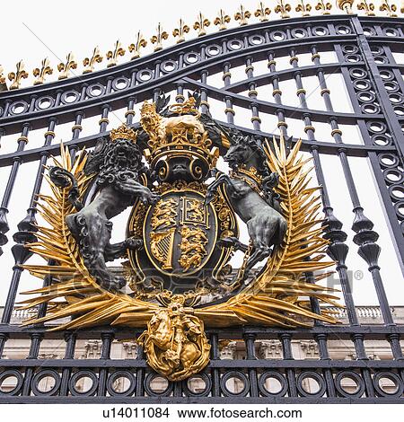 UK, London, Detail of gate at Buckingham Palace View Large Photo Image Picture - UK, London, Detail of gate at Buckingham Palace. Fotosearch