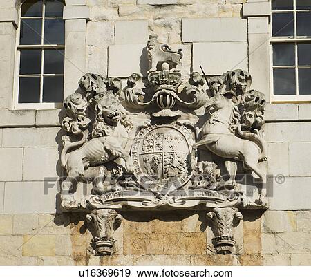 Stock Photo - UK, London, Tower of London crest. Fotosearch