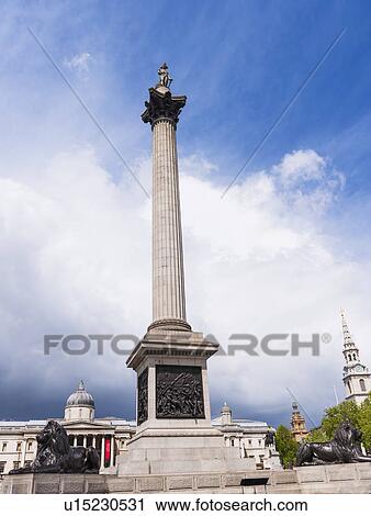 Stock Image - UK, London, Trafalgar Square. Fotosearch