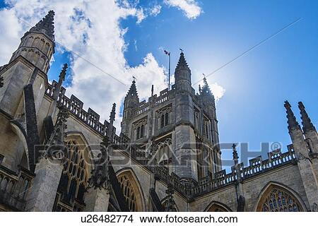 UK, Somerset, Bath, Bath Abbey View Large Photo Image Picture - UK, Somerset, Bath, Bath Abbey. Fotosearch
