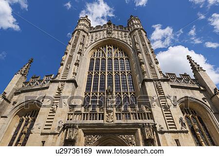 UK, Somerset, Bath, Bath Abbey View Large Photo Image Stock Photo - UK, Somerset, Bath, Bath Abbey. Fotosearch