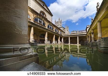 UK, Somerset, Bath, Roman Baths View Large Photo Image Stock Image - UK, Somerset, Bath, Roman Baths. Fotosearch