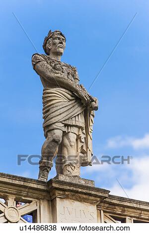 UK, Somerset, Bath, Statue of Julius Caesar at Roman Baths View Large Photo Image Stock Photo - UK, Somerset, Bath, Statue of Julius Caesar at Roman Baths. Fotosearch