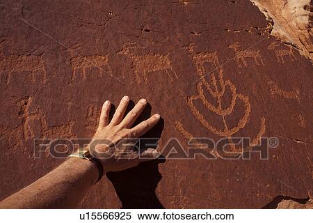 USA, Utah, Native American art on stone wall View Large Photo Image Stock Photography - USA, Utah, Native American art on stone wall. Fotosearch