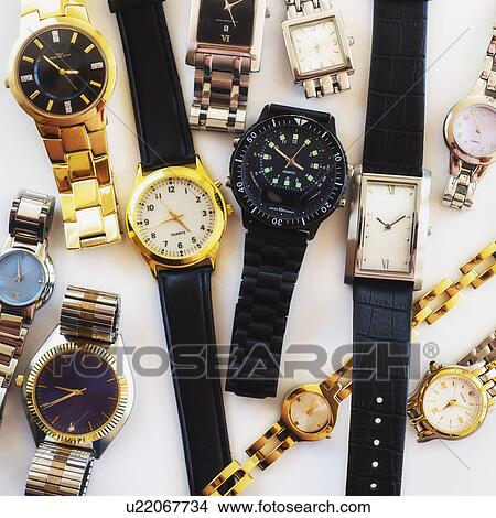 Picture - Variety of wrist watches. Fotosearch