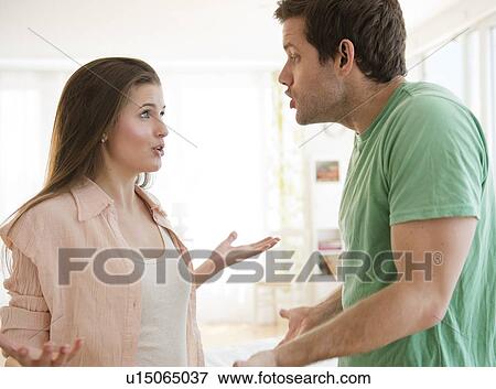 Young couple arguing View Large Photo Image Stock Photo - Young couple arguing. Fotosearch