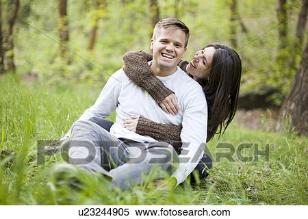 Stock Photography - Young couple togetherness. Fotosearch