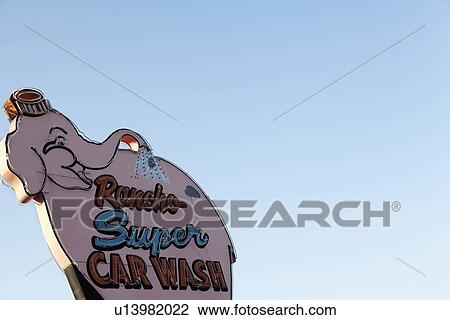 Car wash sign board over clear sky View Large Photo Image Stock Image - Car wash sign board over clear sky. Fotosearch