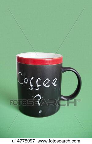 Close-up of coffee cup with text over colored background View Large Photo Image Stock Photo - Close-up of coffee cup with text over colored background. Fotosearch