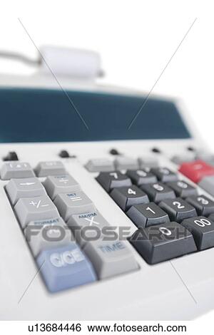 Close-up of office calculator View Large Photo Image Stock Photograph - Close-up of office calculator. Fotosearch