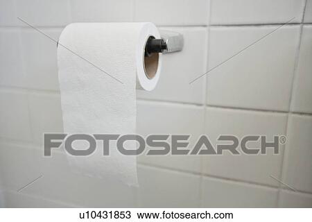 Close-up of tissue paper roll in bathroom View Large Photo Image Stock Image - Close-up of tissue paper roll in bathroom. Fotosearch