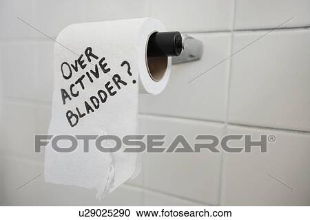 Close-up of toilet paper roll with text asking about bladder issues View Large Photo Image Stock Image - Close-up of toilet paper roll with text asking about bladder issues. Fotosearch