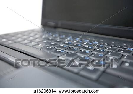 Picture - Cropped image of laptop keyboard. Fotosearch