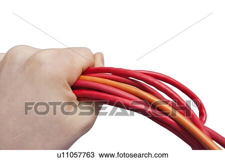 Cropped image of technician holding computer hardware cables over white background View Large Photo Image Stock Image - Cropped image of technician holding computer hardware cables over white background. Fotosearch