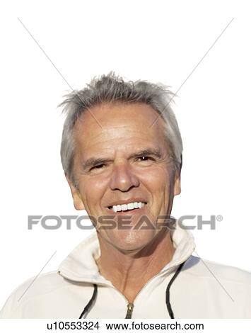 Picture - Portrait of a happy mature man. Fotosearch
