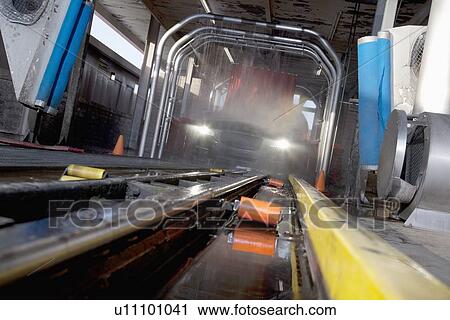 Tilt image of vehicle in car wash View Large Photo Image Stock Image - Tilt image of vehicle in car wash. Fotosearch