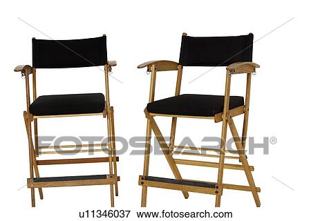 Two empty director's chair over white background View Large Photo Image Stock Photo - Two empty director's chair over white background. Fotosearch