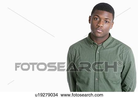 Portrait of a sad African American man over gray background View Large Photo Image Picture - Portrait of a sad African American man over gray background. Fotosearch