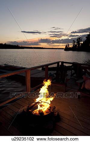 Campfire, Lake of the Woods, Ontario, Canada View Large Photo Image Stock Image - Campfire, Lake of the Woods, Ontario, Canada. Fotosearch