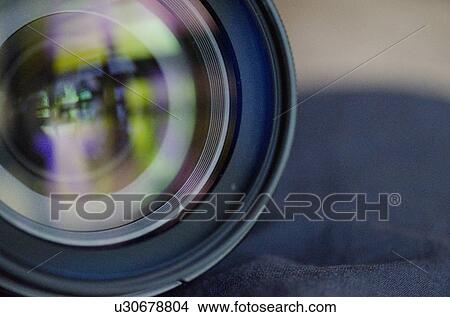 Picture - Close-up of a lens of a digital camera. Fotosearch
