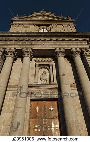 Stock Photograph - Low angle view of the Metropolitan Cathedral, Zona 1, Guatemala City, Guatemala. Fotosearch