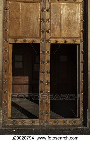 Picture - Rivets on a door, Zona 1, Guatemala City, Guatemala. Fotosearch