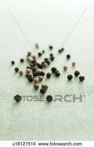Picture - Black peoppercorns. Fotosearch