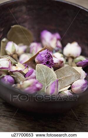 Stock Image - Close up of bowl of potpourri. Fotosearch