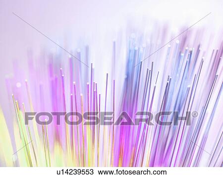 Close up of colorful optic fibers View Large Photo Image Stock Image - Close up of colorful optic fibers. Fotosearch