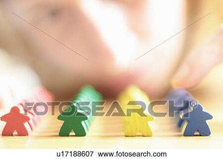 Stock Photo - Close up of colorful wooden blocks. Fotosearch