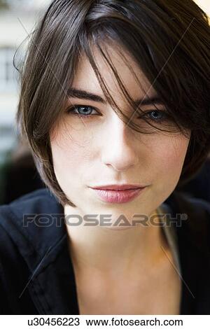 Close up of womans face View Large Photo Image Stock Image - Close up of womans face. Fotosearch