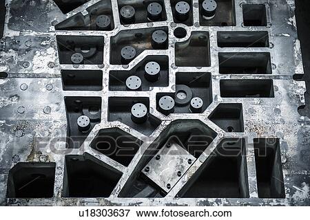Stock Photo - Part of steel press in car factory. Fotosearch