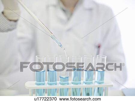 Scientist pipetting liquid in test tubes View Large Photo Image Stock Image - Scientist pipetting liquid in test tubes. Fotosearch