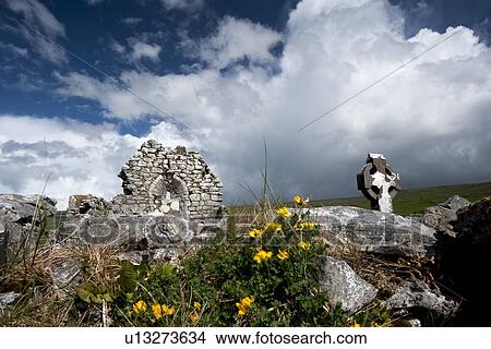 Stone ruins in rural landscape View Large Photo Image Picture - Stone ruins in rural landscape. Fotosearch